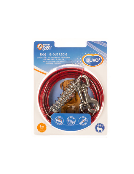 DUVO+ Cable de Amarre con Mosquetones – 6 m