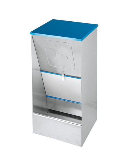 Comedero Tolva para Perros y Gatos en Chapa Galvanizada