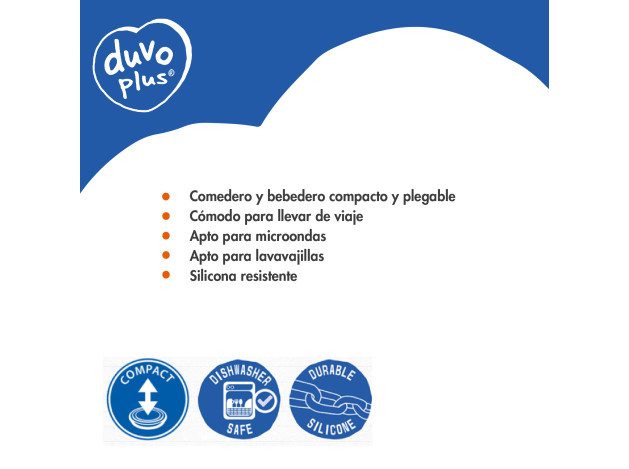 DUVO COMEDERO VIAJE DE SILICONA