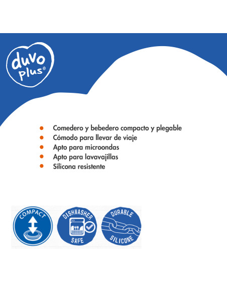 DUVO COMEDERO VIAJE DE SILICONA