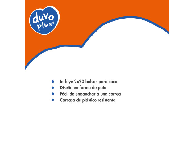 DUVO DISPENSADOR HUESO BOLSAS HIGIENICAS 2 X 20...