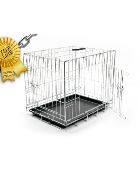 DUVO JAULA METAL CROMO EXTRAFUERTE 2 PUERTAS