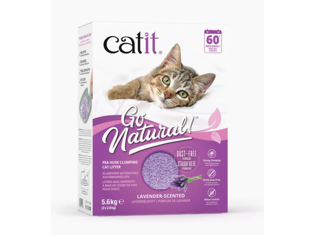 Catit Go Natural! Arena Guisantes, Lavanda 14L