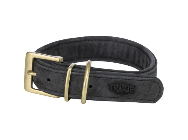Trixie Pure Collar, Piel extra ancho, negro