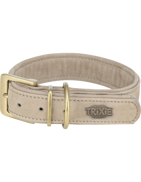 Trixie Pure Collar, Piel extra ancho, gris claro