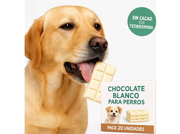 Chocolate Blanco Perros - Pack de 20 unidades