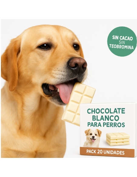Chocolate Blanco Perros - Pack de 20 unidades