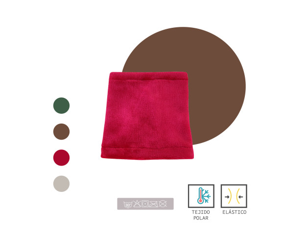 MI&DOG BUFANDA BRAGA ROJA