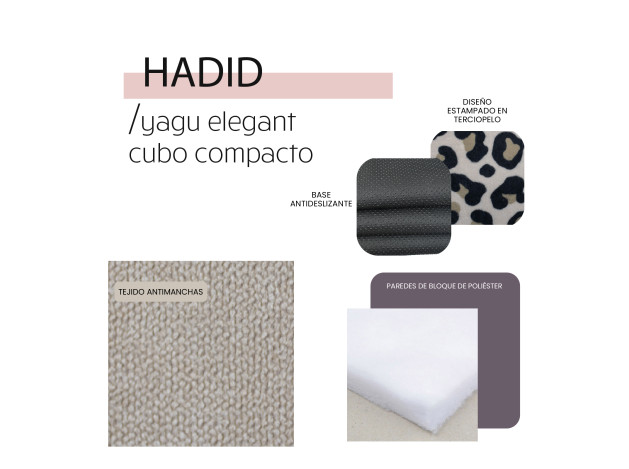 YAGU DESCANSO CUBO COMPACTO HADID T-U 33 x 33 x...