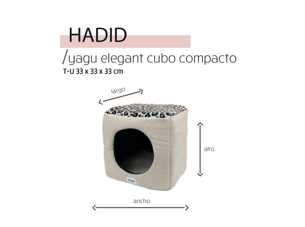 YAGU DESCANSO CUBO COMPACTO HADID T-U 33 x 33 x...