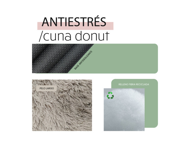 YAGU DESCANSO CUNA DONUT ANTIESTRES 85cm
