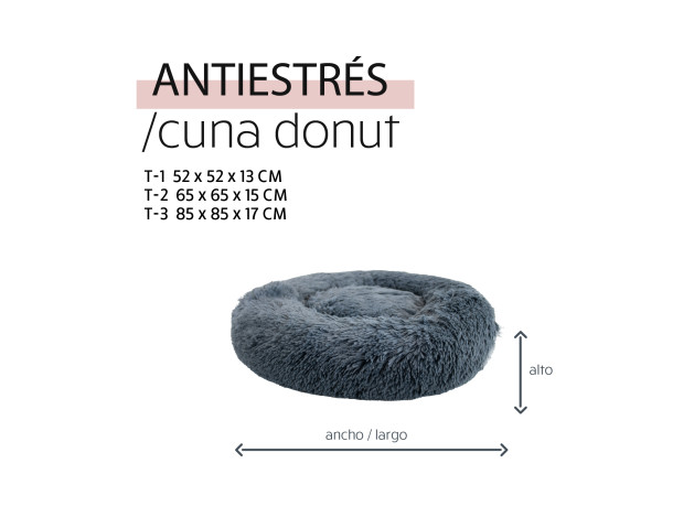 YAGU DESCANSO CUNA DONUT ANTIESTRES 85cm
