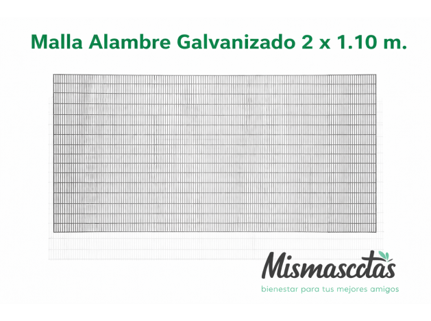 MALLA ALAMBRE GALV. 2 x 1.10 MT