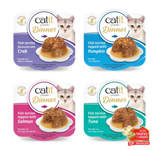Catit Cuisine Dinner para Gatos | Pack 6 Comida Húmeda