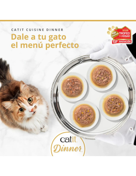Catit Cuisine Dinner para Gatos | Pack 6 Comida Húmeda