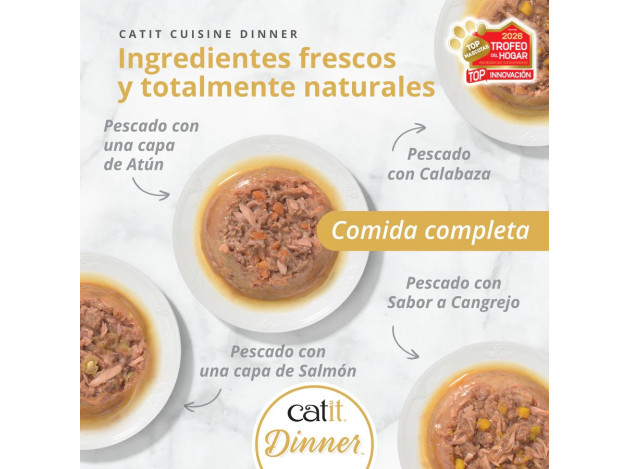 Catit Cuisine Dinner para Gatos | Pack 6 Comida...