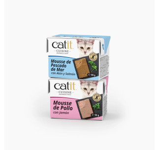 Catit Cuisine Mousse para Gatos – Pack 12 x 90 g