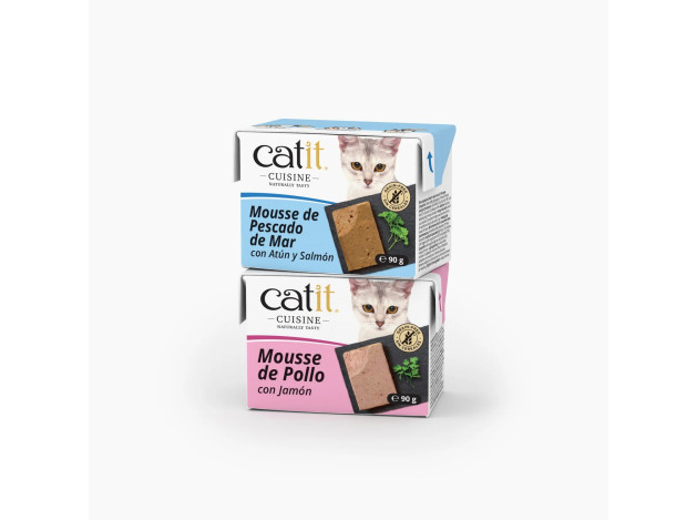 Catit Cuisine Mousse para Gatos – Pack 12 x 90 g
