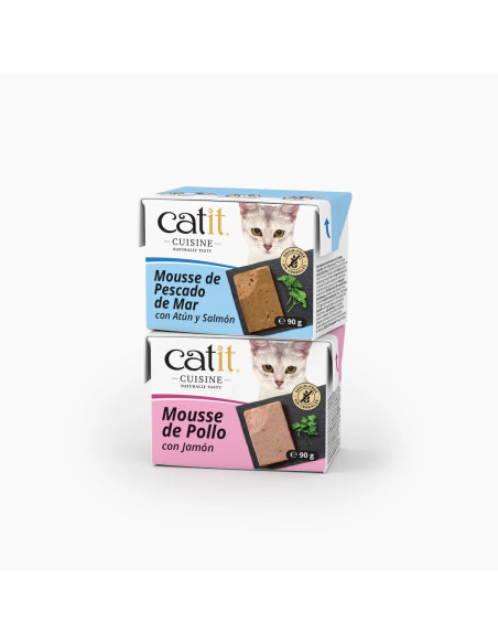 Catit Cuisine Mousse para Gatos – Pack 12 x 90 g
