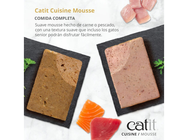 Catit Cuisine Mousse para Gatos – Pack 12 x 90 g