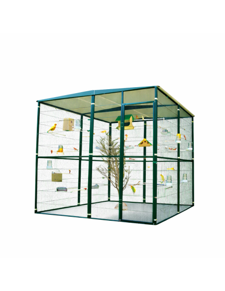 Voladero  para pájaros de  Jardin 4m2 (2x2m)