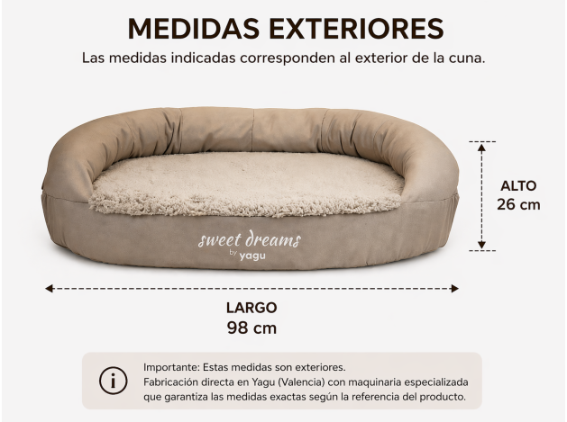 YAGU DESCANSO CUNA RELAX VISCOELASTICA ARENA