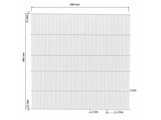 Malla electrosoldada  x (pack de 8 unidades)