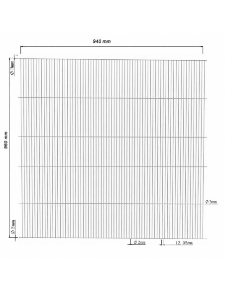 Malla electrosoldada  x (pack de 8 unidades)