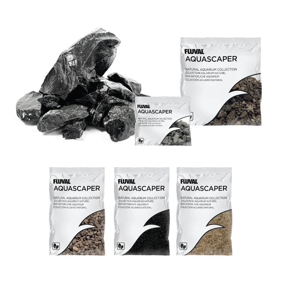 Kit Aquascaper Fluval Black Basalt 21kg