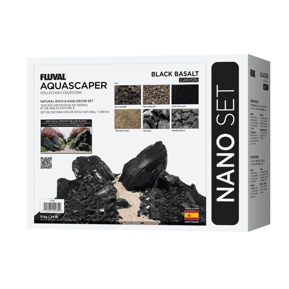 Kit Aquascaper Fluval Black Basalt 11kg