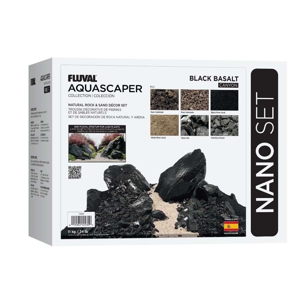 Kit Aquascaper Fluval Black Basalt 11kg