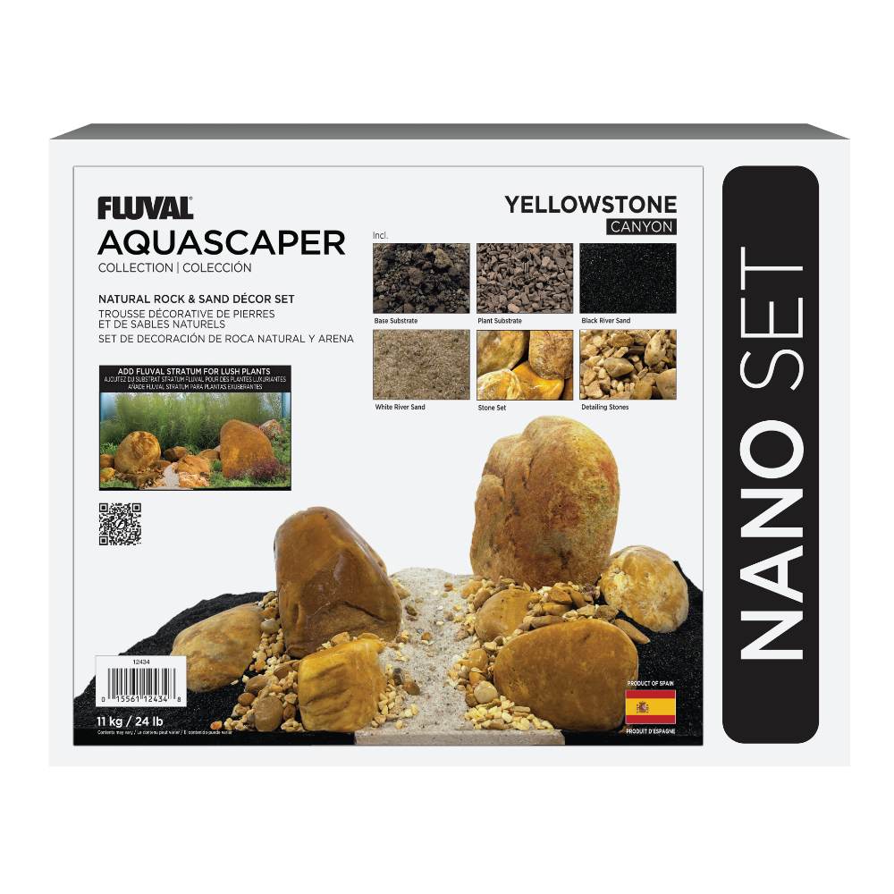 Kit de piedras y grava para acuascaping Fluval - Ámbar 11kg