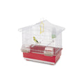 Jaula Pájaros AVA, Blanco-Rosa - Pack de 2 unidades