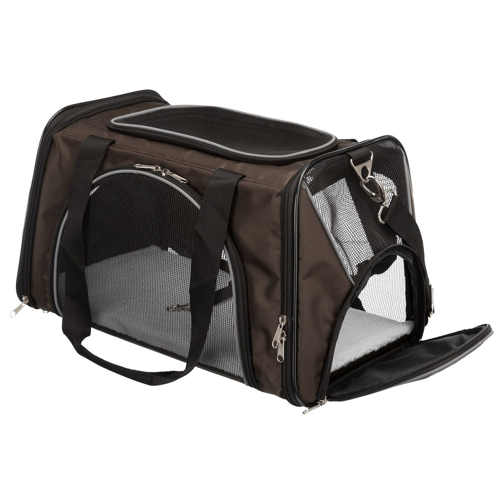 Bolsa de Transporte Marrón para Perros y Gatos – 28×28×47 cm