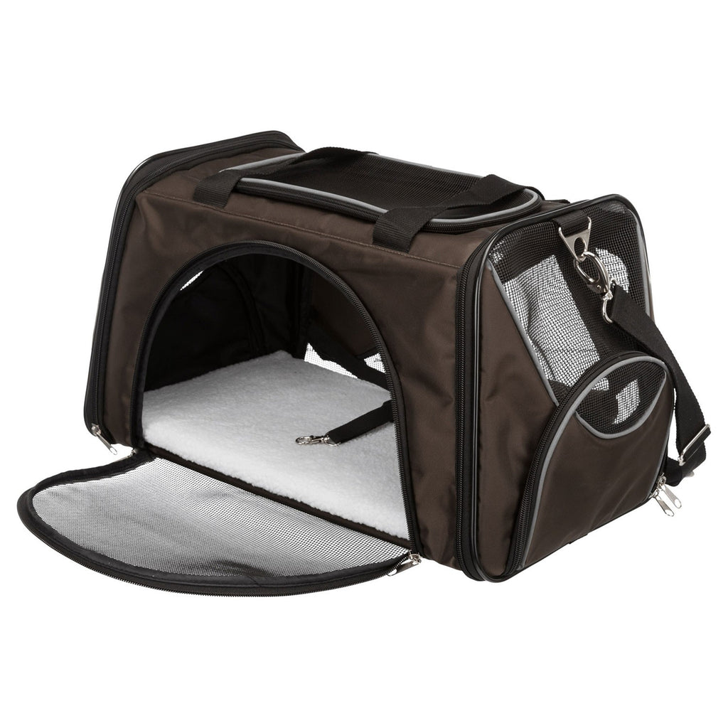 Bolsa de Transporte Marrón para Perros y Gatos – 28×28×47 cm