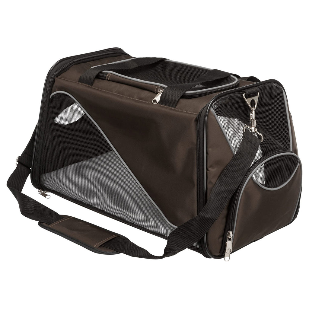 Bolsa de Transporte Marrón para Perros y Gatos – 28×28×47 cm