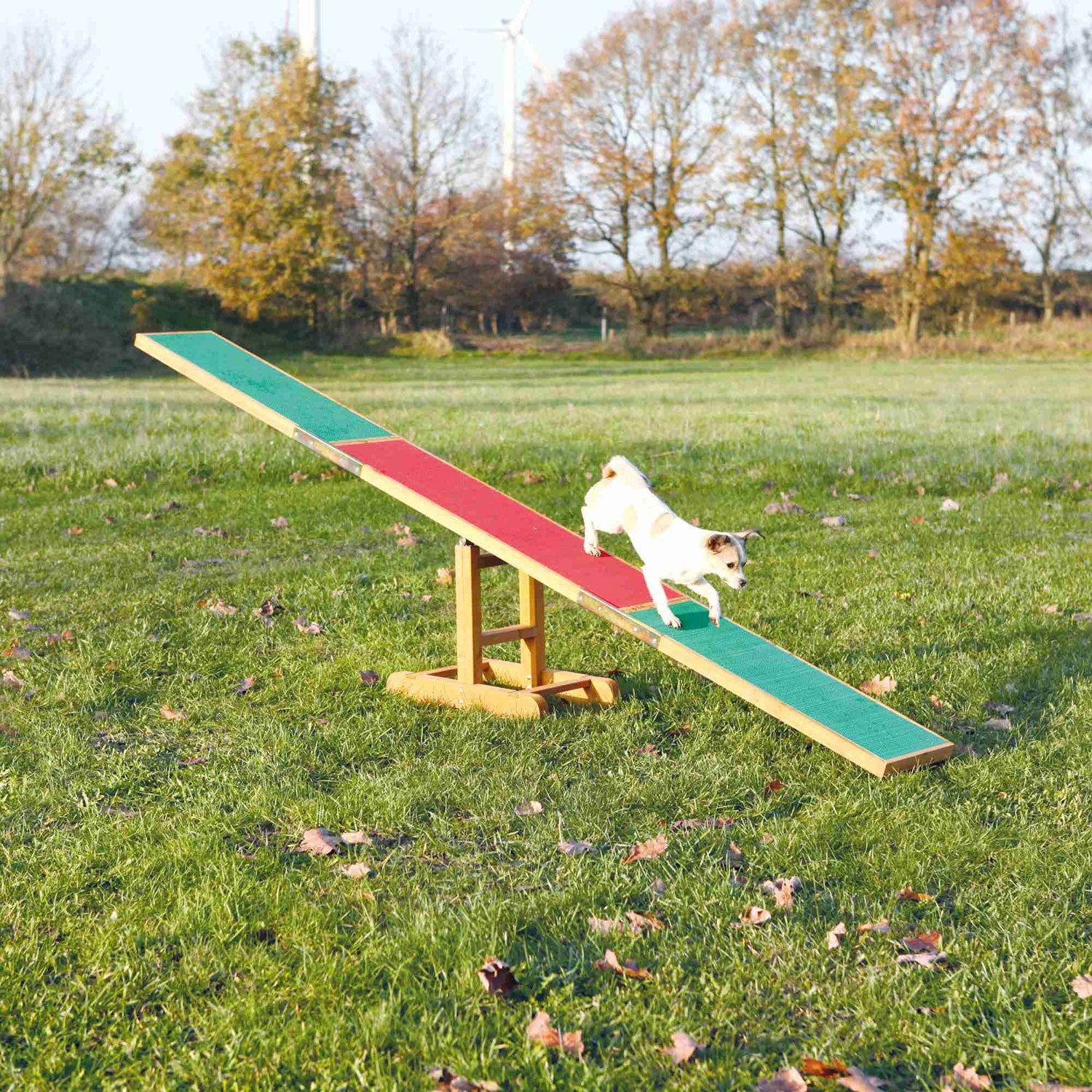 Balancín Agility para Perros en Madera con Revestimiento Antideslizante