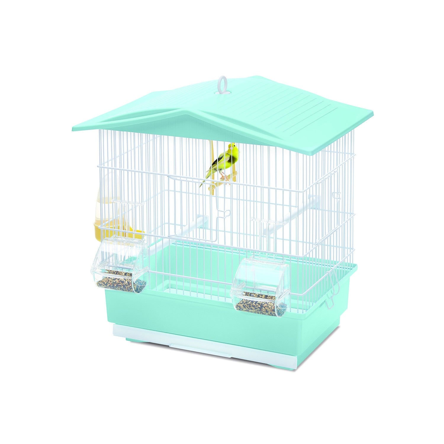 Jaula Pájaros TIFFANY, Blanco-Azul - Pack de 2 unidades