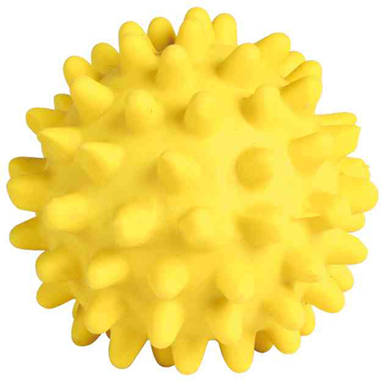 Juguete para perros Pelota Erizo Amarillo 6 cm