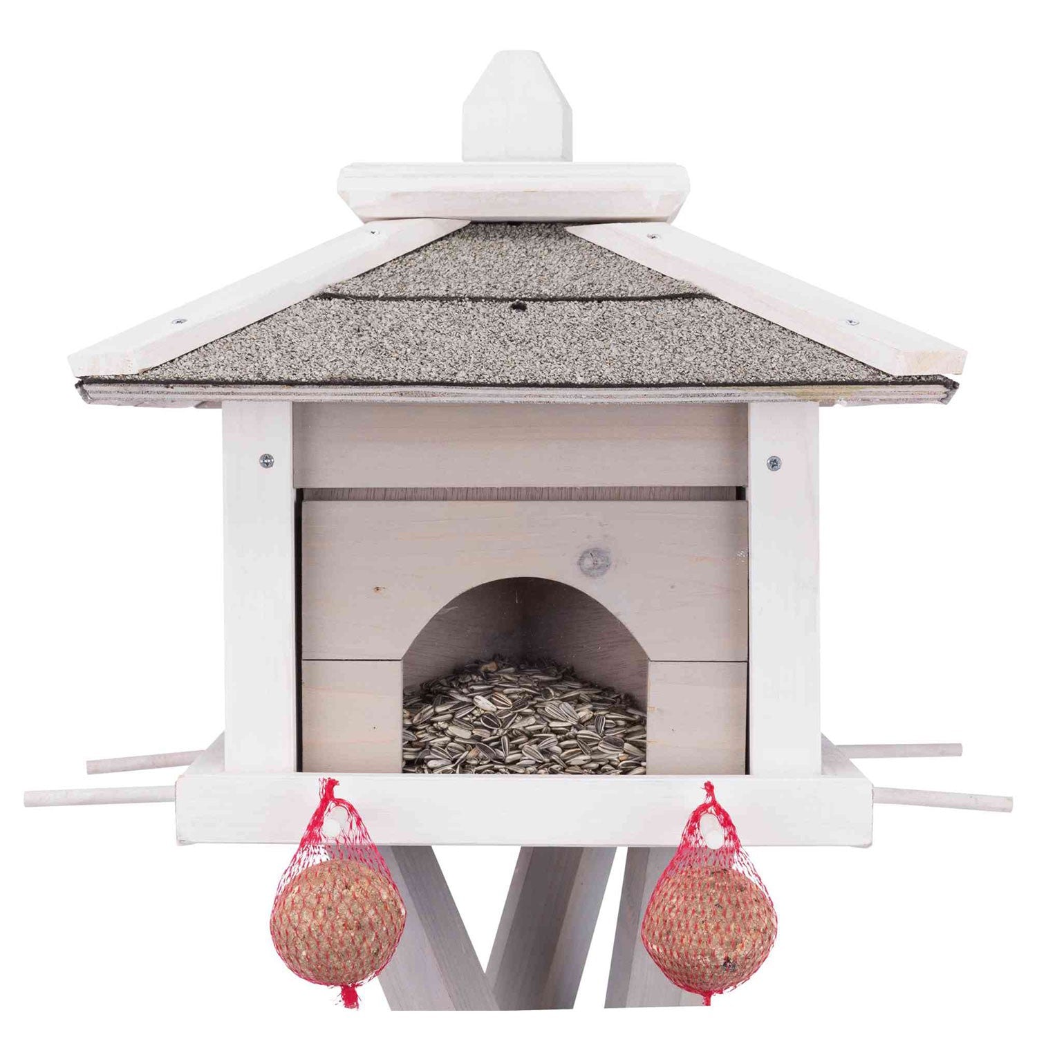Comedero Pájaros Natura con Pie Gris