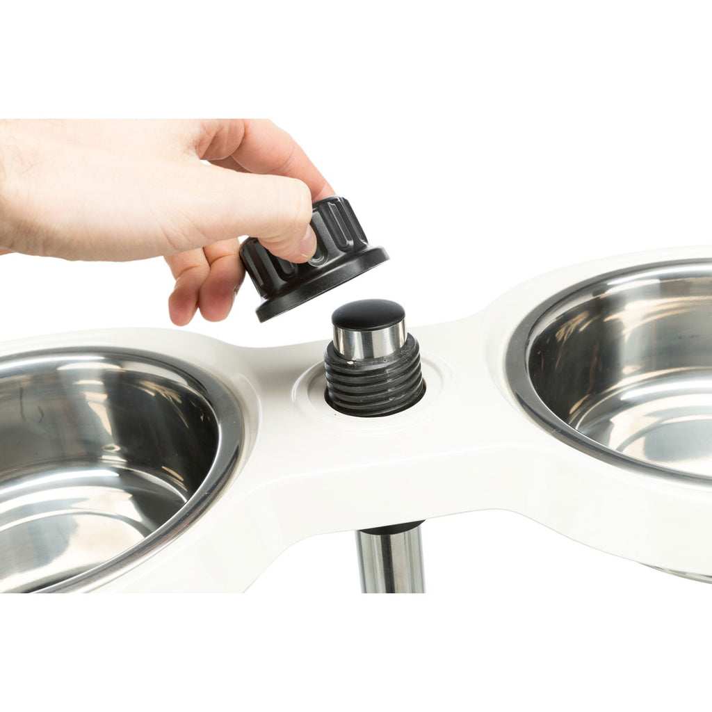 Dog Bar, melamina/acero inoxidable 2 × 1,6 l/ø 21