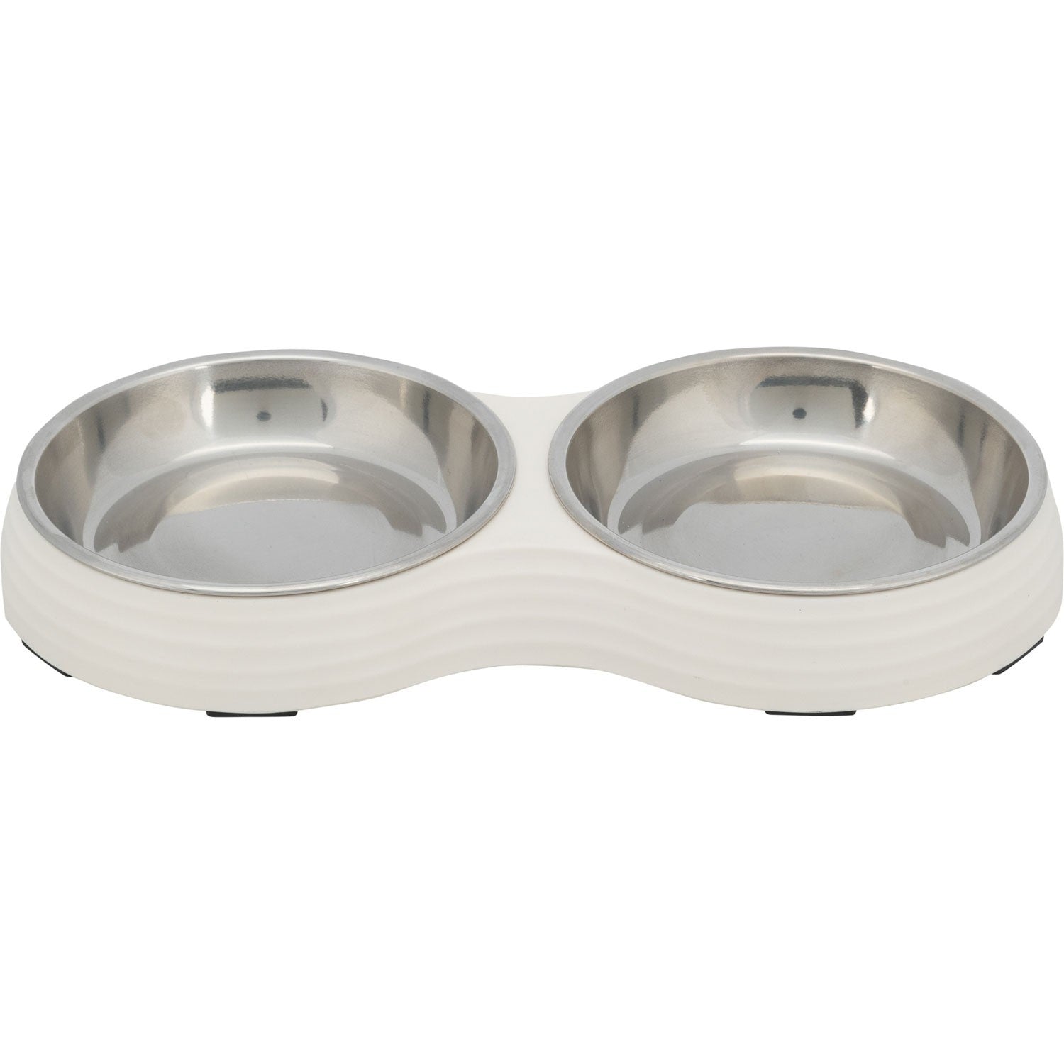 Set Comederos, melamina/acero inoxidable - Pack de 4 unidades
