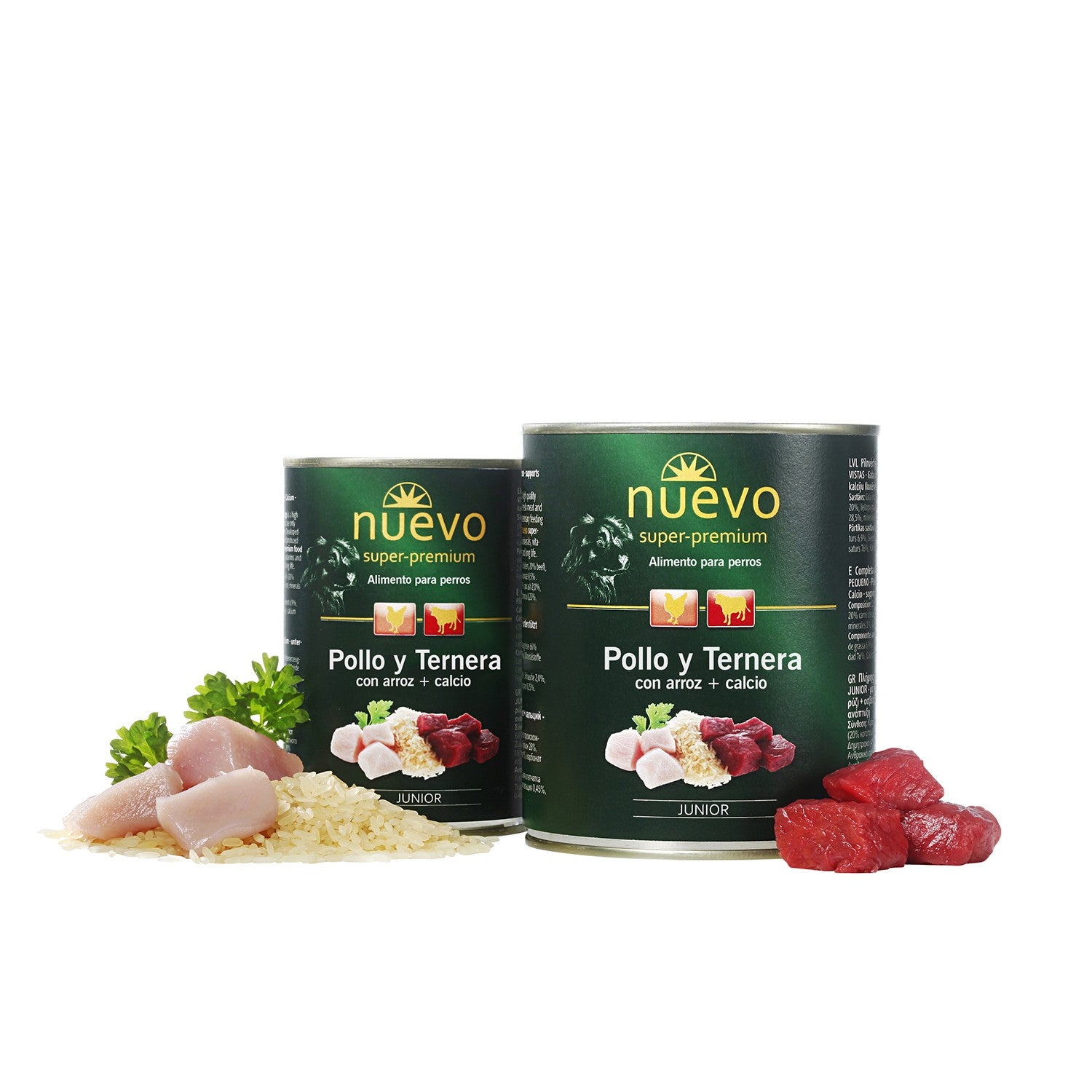 Lata Perro JUNIOR Pollo y Ternera NUEVO - Pack - Pack de 12 unidades