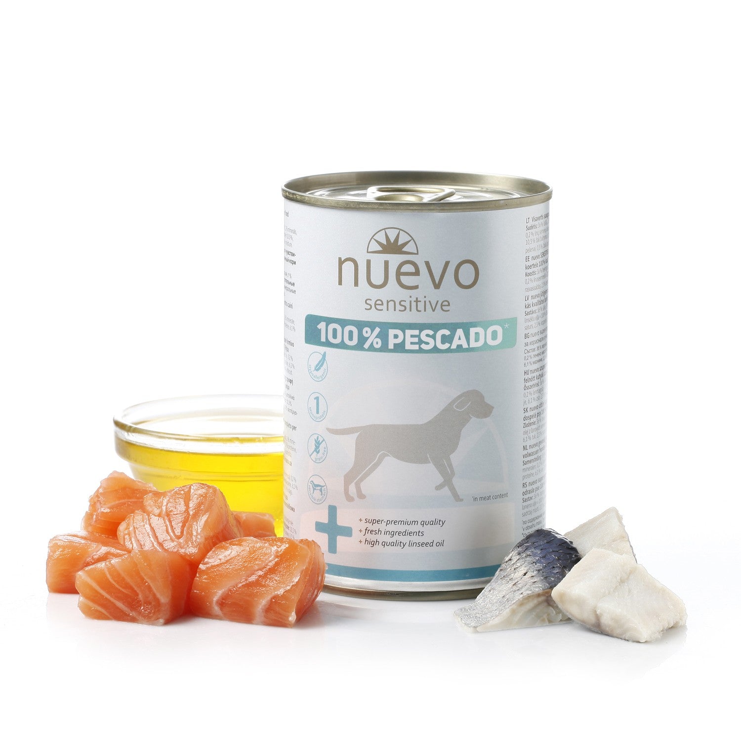 Lata Perro SENSITIVE 100% Pescado NUEVO - Pack de 6 unidades