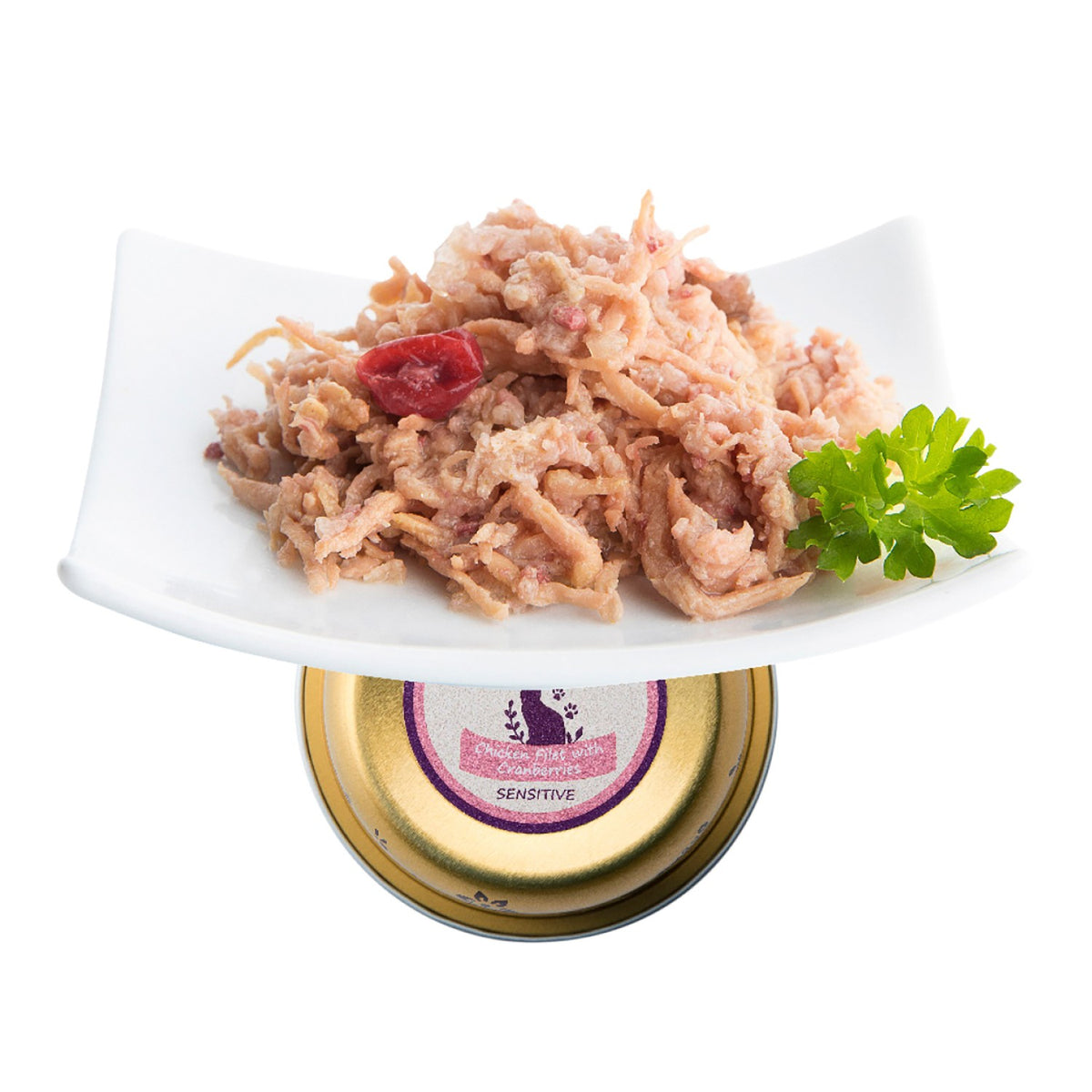 Tarrina Gato SENSITIVE Filetes de Pollo y Arándanos NUEVO 12 uds - Pack de 12 unidades