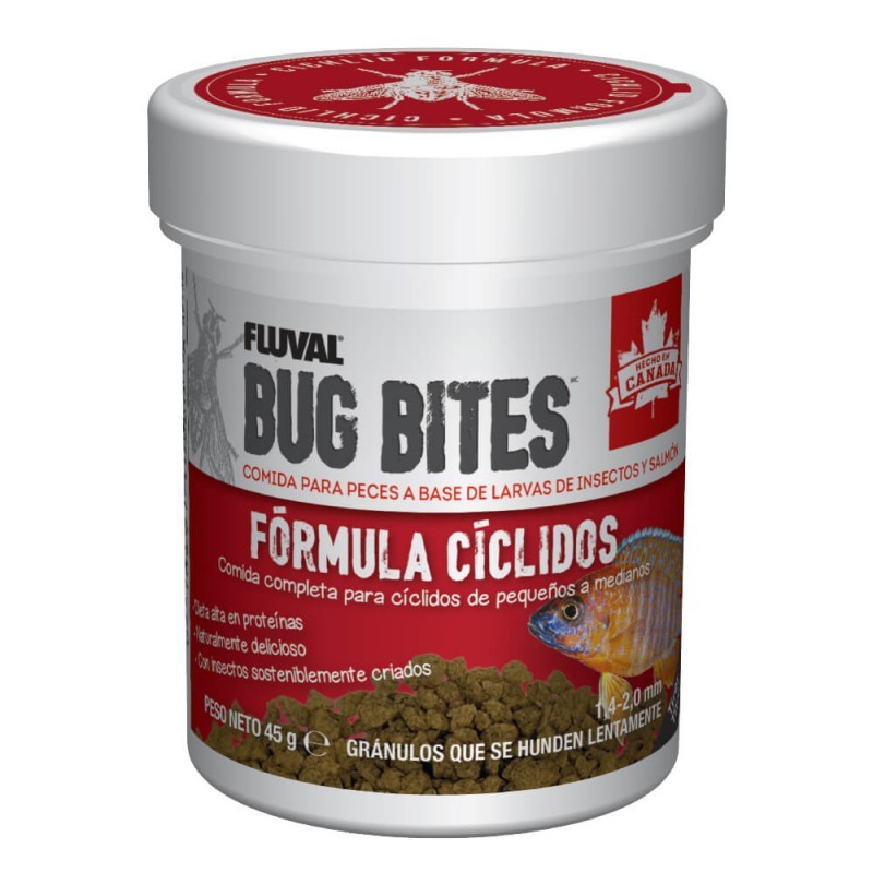 Gránulos Fluval Bug Bites Cíclidos