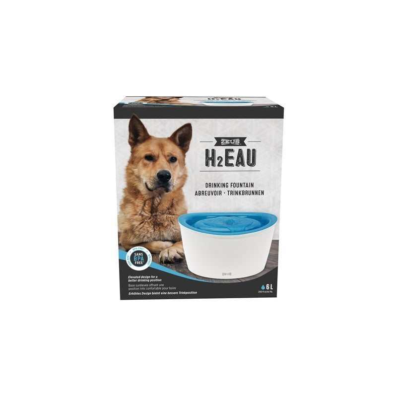 Bebedero Fuente para Perros Zeus H2EAU 6L