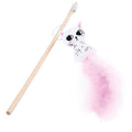 Caña para gatos Gato con plumas