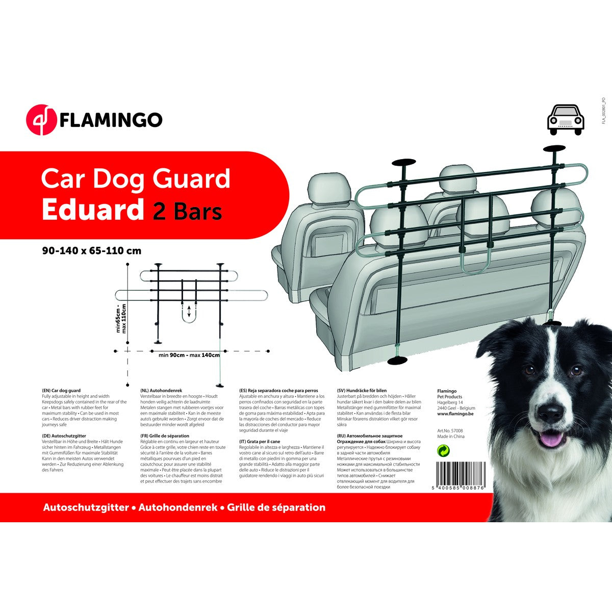 Barra De Seguridad Para El Coche Flamingo Eduard