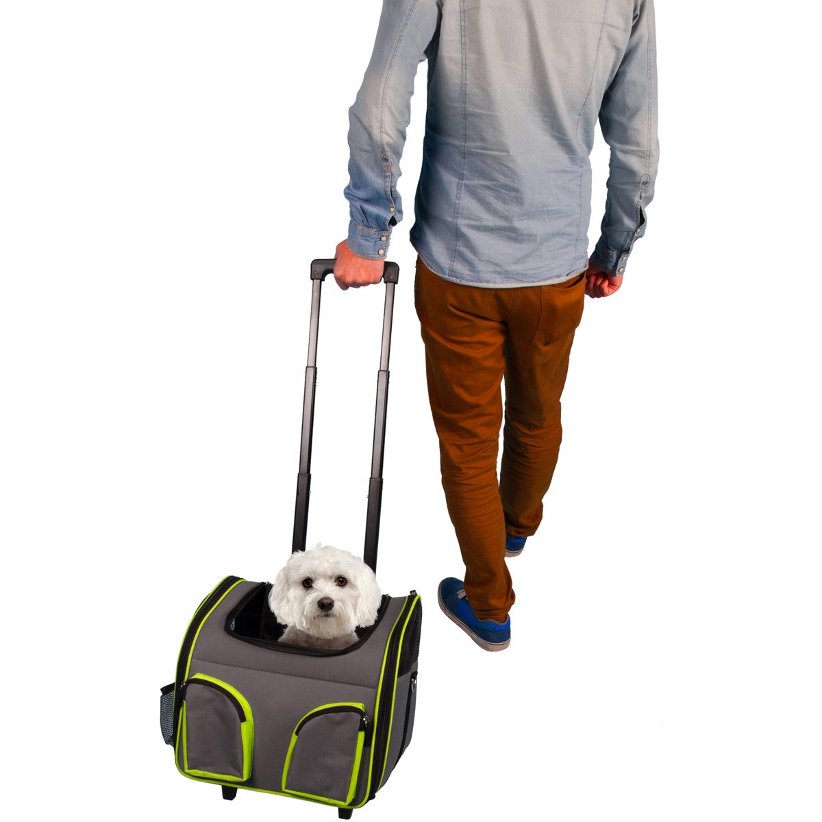 Bolso De Transporte Para Perro Flamingo Smart Trolley Fluo